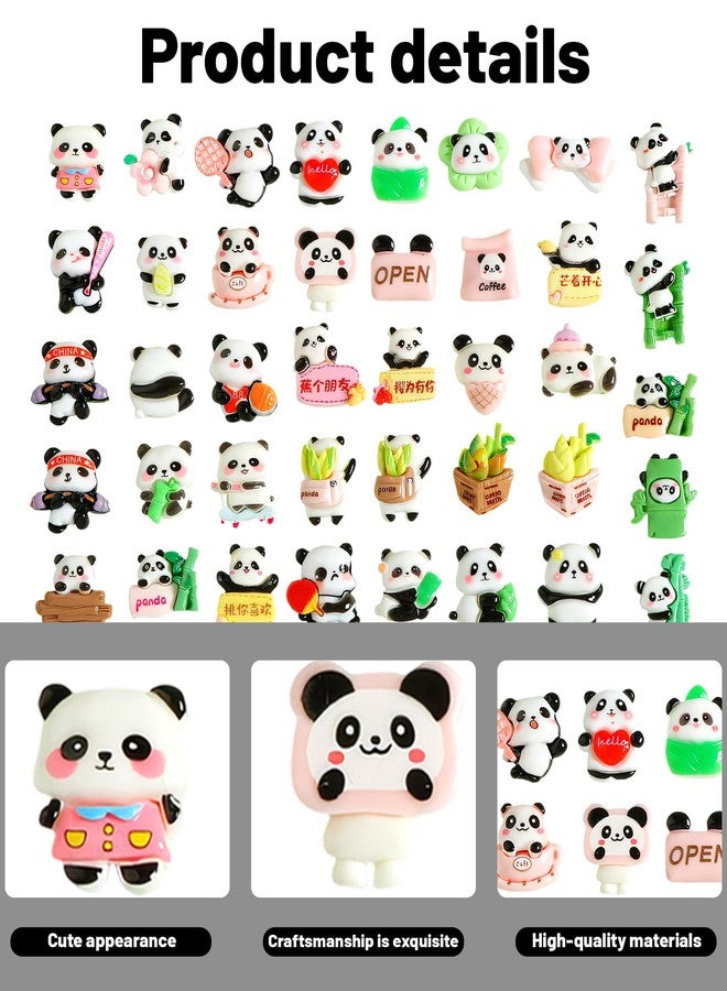 Aeenioy 30pcs Panda Miniature Toys for Decoration Miniature House, Miniature Gifts Mini Toys for Kids, Garden Or As DIY Craft Activities - Image 2